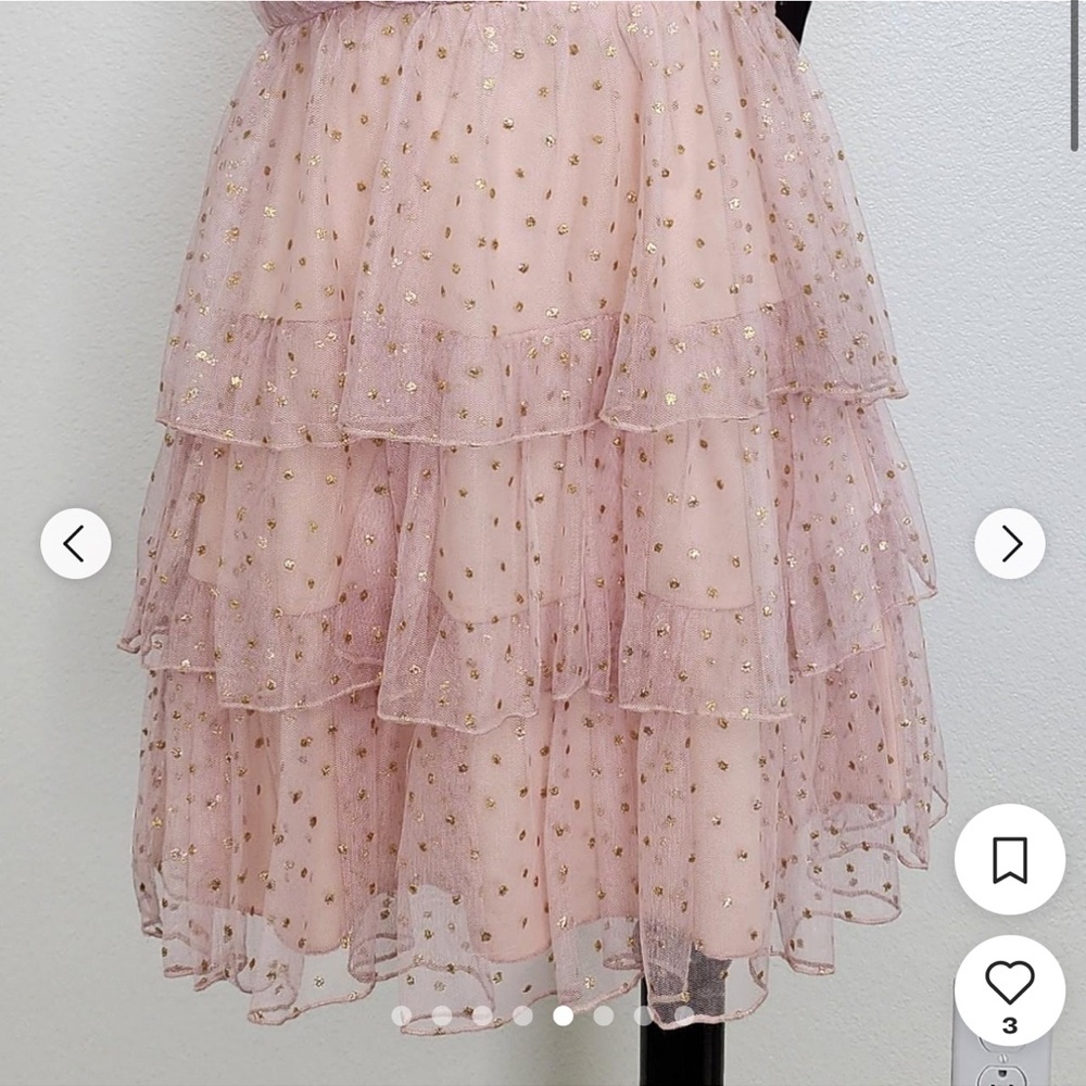 Mini Ruffled Tiered Tulle Dress - Picture 5 of 13